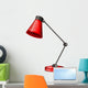 A red desk lampshade Wall Decal