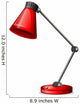 A red desk lampshade Wall Decal