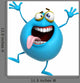 crazyblue cartoon monster Wall Decal