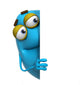 3D Cartoon Cute Blue