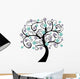 Blue Blossom Wall Decal