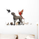 Group of Domesticated Animals Wall Decal