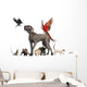 Group of Domesticated Animals Wall Decal