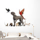 Group of Domesticated Animals Wall Decal