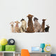 Group Pets Sitting Wall Decal
