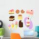 Cartoon Sweets Wall Mural
