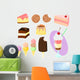 Cartoon Sweets Wall Mural