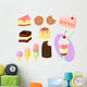 Cartoon Sweets Wall Mural