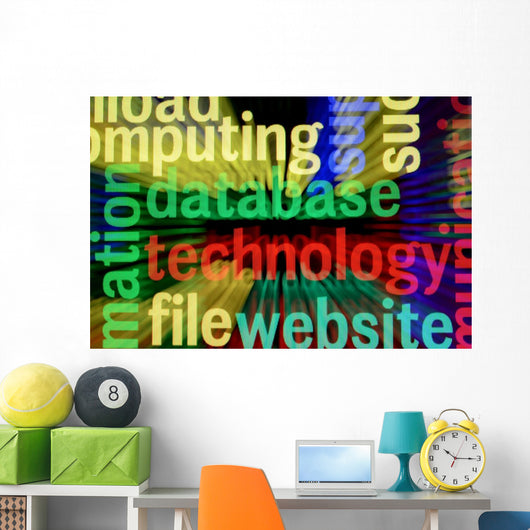 Database Technology Concept Wall Mural