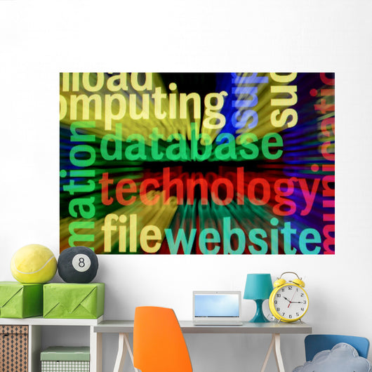 Database Technology Concept Wall Mural