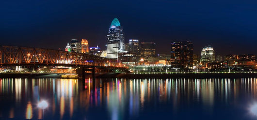 Downtown Cincinnati Wall Mural