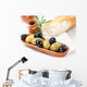Greek Olives and Baguette Wall Mural