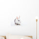 White and Grey Rabbit Wall Decal