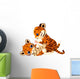 Cute Playful Tiger Cub Wall Decal