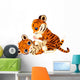 Cute Playful Tiger Cub Wall Decal