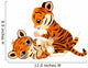 Cute Playful Tiger Cub Wall Decal