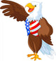 Patriotic American Eagle Wall Decal