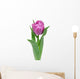 tulip isolated on white background Wall Decal