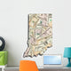 Map Indiana Wall Mural