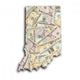 Map Indiana Wall Mural