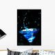 Blue Splashing Cocktail Black