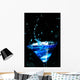 Blue Splashing Cocktail Black