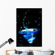 Blue Splashing Cocktail Black