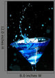 Blue Splashing Cocktail Black