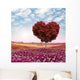 Heart Shaped Tree Red