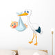 Stork Carying Baby