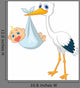 Stork Carying Baby
