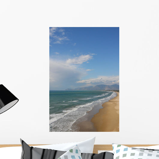 winter beach Wall Mural