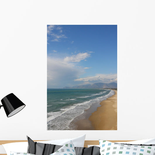 winter beach Wall Mural