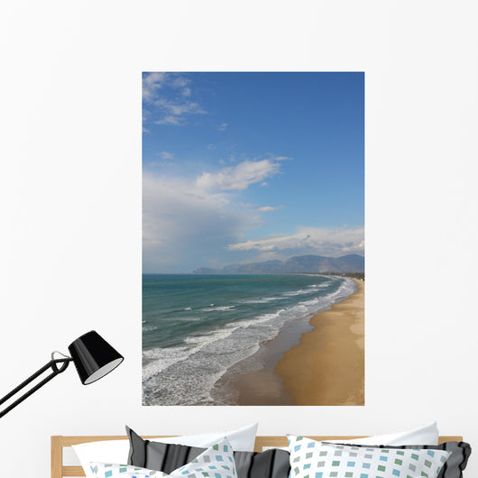 winter beach Wall Mural