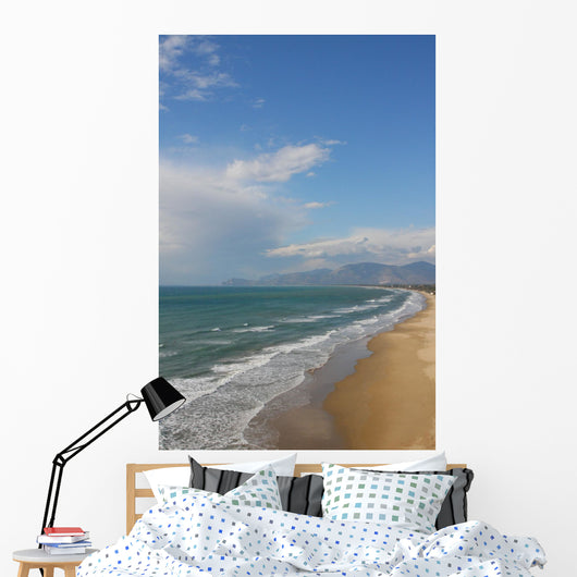 winter beach Wall Mural