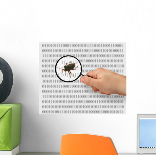 concept of searching for a bug Wall Mural