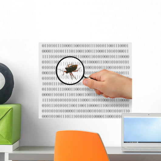concept of searching for a bug Wall Mural