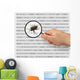 concept of searching for a bug Wall Mural