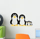 Family of Penguins Wall Decal