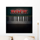 Abstract with Word Rock Wall Mural