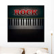 Abstract with Word Rock Wall Mural