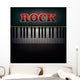 Abstract with Word Rock Wall Mural