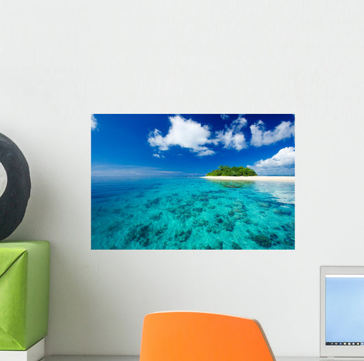 Tropical island paradise Wall Mural