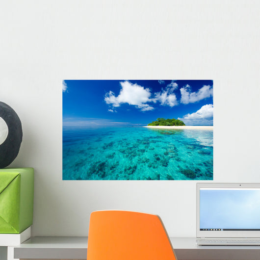 Tropical island paradise Wall Mural