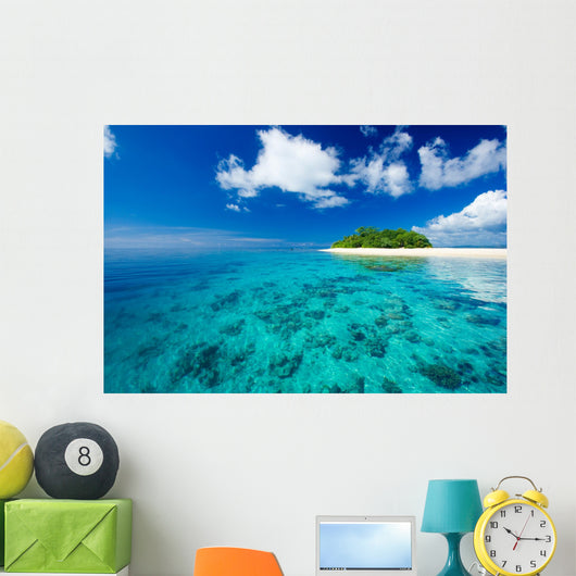 Tropical island paradise Wall Mural
