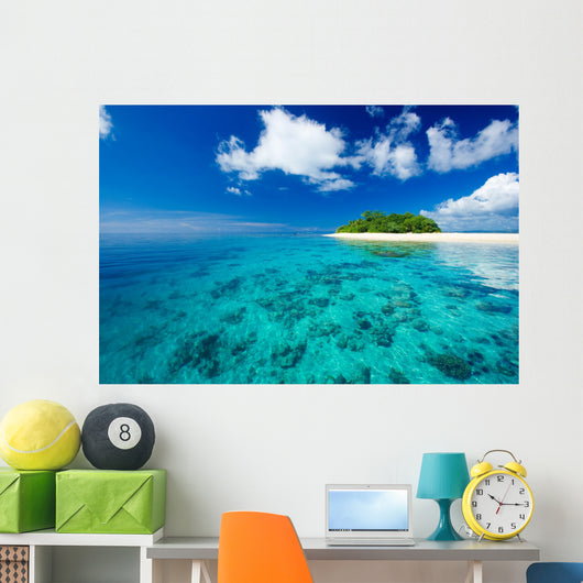 Tropical island paradise Wall Mural