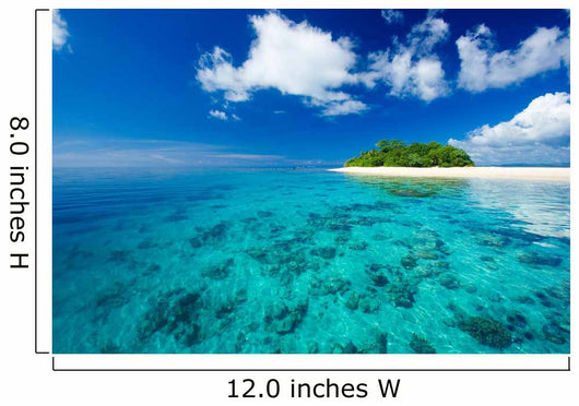 Tropical island paradise Wall Mural