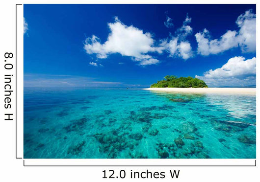 Tropical Island Vacation Paradise Wall Mural