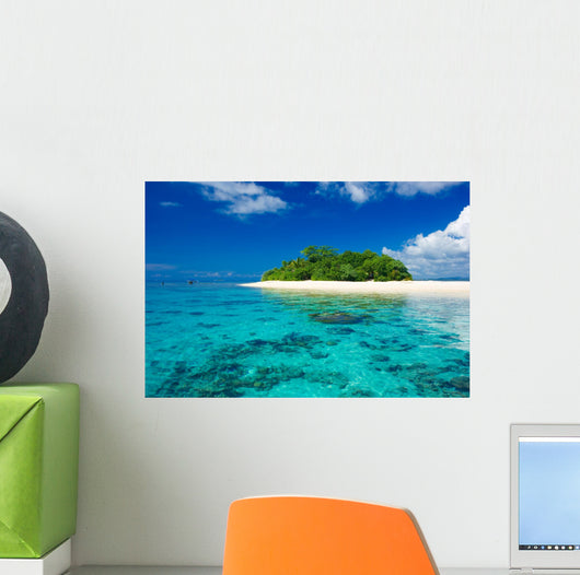 Tropical island vacation paradise Wall Mural