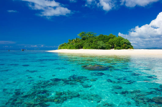 Tropical island vacation paradise Wall Mural